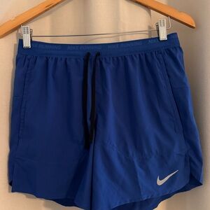 Nike Men's Running Blue Shorts size small, 5 inch inseam